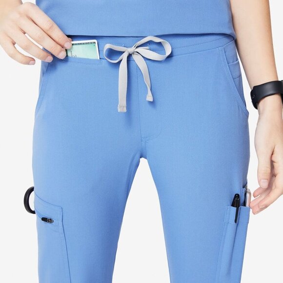FIGS Technical Collection Yola Skinny Ceil Blue Scrub Pants (Size XXS) - Picture 2 of 9